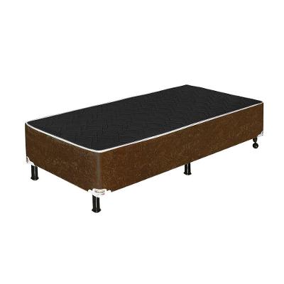 Base Cama Box Solteiro 1,88 X 0,88 X 0,42 Suede Marrom