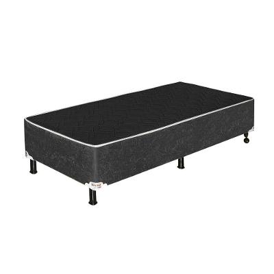 Base Cama Box Solteiro 1,88 X 0,88 X 0,42 Suede Cinza