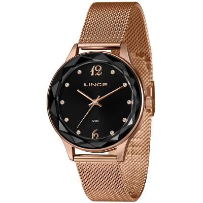 Relógio Lince Feminino Analógico Rosê Preto Lrr4826l40 P2rx