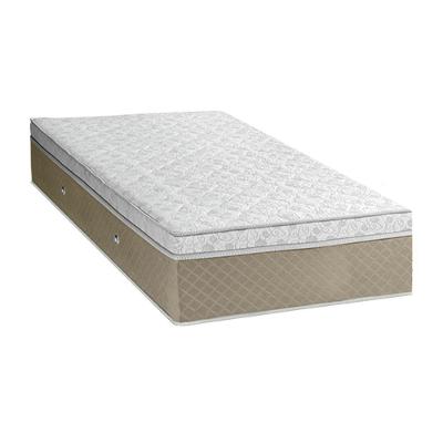 Colchão Solteiro Sensy Euro Pilow Molas Ensacadas 1,88x0,88x0,32 Branco E Bege