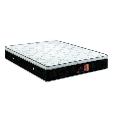 Colchão Casal Confort Flex Molas Ensacadas 1,88x1,38x0,25 Branco E Preto