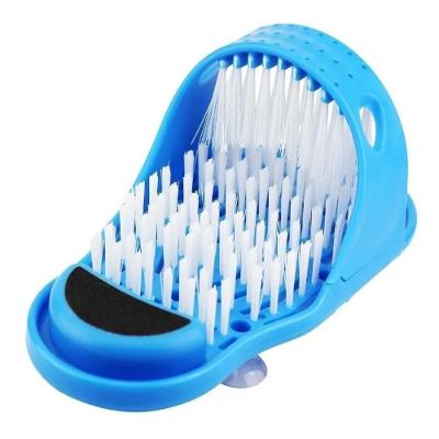 Chinelo Lava Pes Escova Massageador Esfoliante Esponja Higienizador Beach Tennis Limpa Lixadeira Com Ventosa