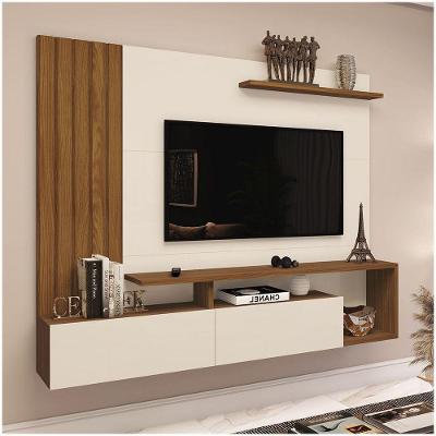 Painel para TV até 65" Lian Casa 812 nature com off white