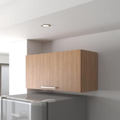 Armário De Cozinha Aéreo Com 1 Porta Basculante 80cm Multimóveis Cr20417 Freijó