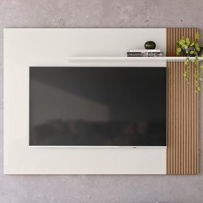 Painel Para Tv 40" 13936 Off White Cristal Ripado Madeira Dmad Off White Cristal Ripado Madeira
