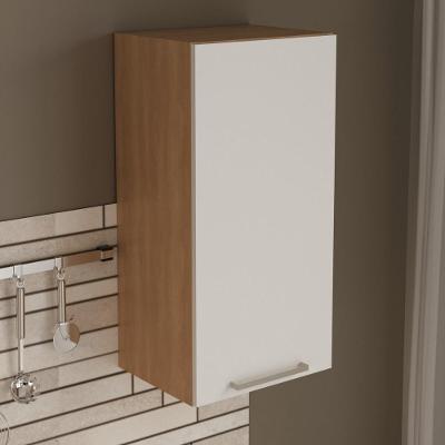 Armário De Cozinha Aéreo Com 1 Porta 40cm Multimóveis Cr20416 Freijó Branco