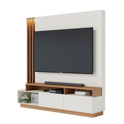 Home Para Tv Colibri Humaita 2 Portas Off White Matte/ Freijo