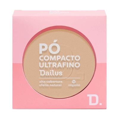 Pó Compacto Ultrafino 9g Dailus Acabamento Suave e Controle De Brilho D2 Claro