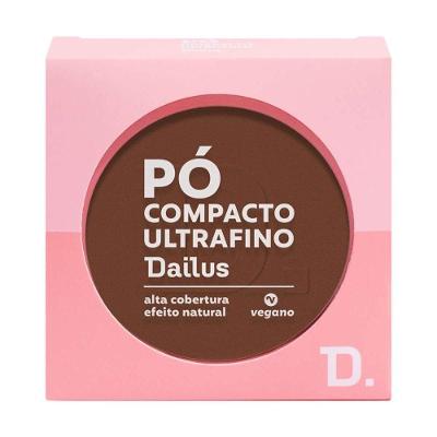 Pó Compacto Ultrafino 9g Dailus Acabamento Suave e Controle De Brilho D12 Escuro