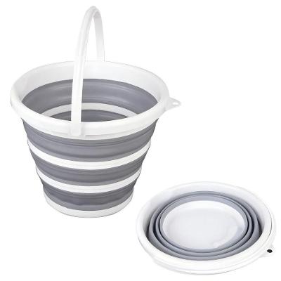 Balde Retrátil De Silicone 10 Litros - Compacto E Prático
