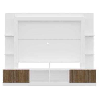 Rack Estante com Painel Tv 65 e 2 Portas Oslo Branco