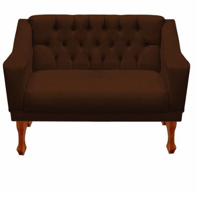 Namoradeira Decorativa Recepção Grecia Dritex sintetico Marrom