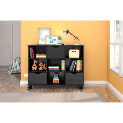 Nicho Organizador Preto 6 Gavetas Com Rodízios Dritex gavetas Pretas