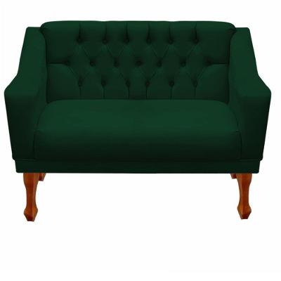 Namoradeira Decorativa Recepção Grecia Dritex suede Verde