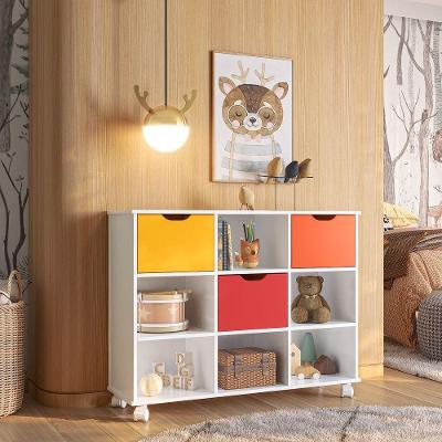 Nicho Organizador Branco 3 Gavetas Com Rodízios Dritex gavetas Coloridas