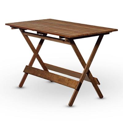Mesa Dobrável 120x70 Em Madeira Nobre Sem Pintura