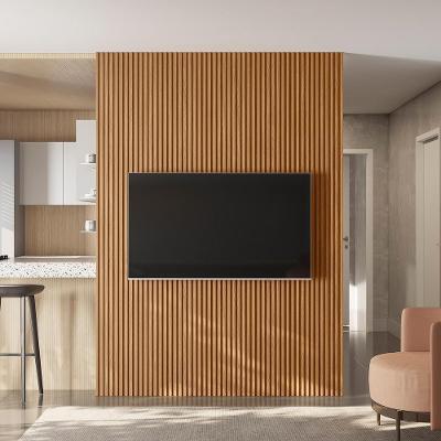 Painel Decorativo Ripado Para Parede Mahalo 180X250 Mdp Nature G77