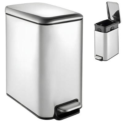 Lixeira De Inox Retangular Multiuso 5 Litros - Praticidade e Sofisticação