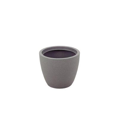 Vaso Tramontina Asteca Em Polietileno Granito Pedra Com Prato 32 Cm Tramontina