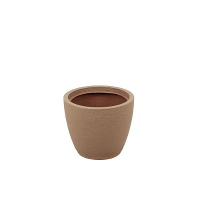 Vaso Tramontina Asteca Em Polietileno Granito Areia Com Prato 32 Cm Tramontina