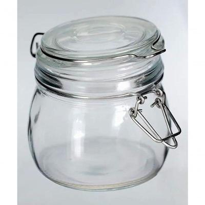 Kit 6 Potes De Vidro Hermético Tampa Vedação Conserva 500ml