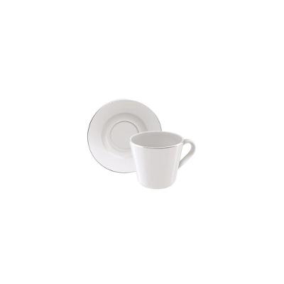 Conjunto Xícara E Pires De Chá Tramontina Joana Em Porcelana Decorada Tramontina