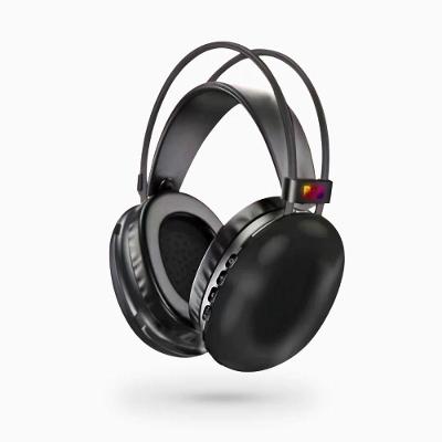 Fone De Ouvido Sem Fio Bluetooth V5.3 Com Led Preto