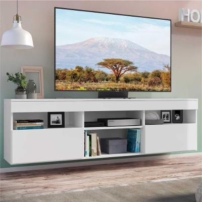 Rack Tv 65'' Suspenso com 2 Portas Paris Multimóveis Branco
