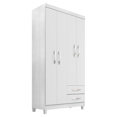 Roupeiro 4p 2g Moden 3565 100 Cm Branco Flex Incp Branco Flex