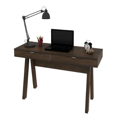 Mesa Para Escritório 2 Gavetas Me4128 Rústico - Tecno Mobili