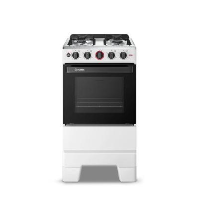 Fogão 4 Bocas Mesa Inox Automático Ideal Super 4121 Esmaltec Branco Bivolt