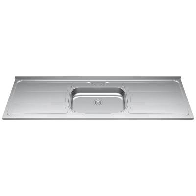 Pia De Cozinha Com Cuba 180cm E Válvula Aço Inox - Ghel Plus