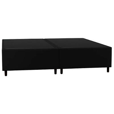 Base Cama Box Casal Queen 158cm Bipartido Hit I02 Corano Preto - Mpozenato