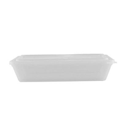 Pote Stillo Retangular Com Tampa 5l Natural Em Polipropileno