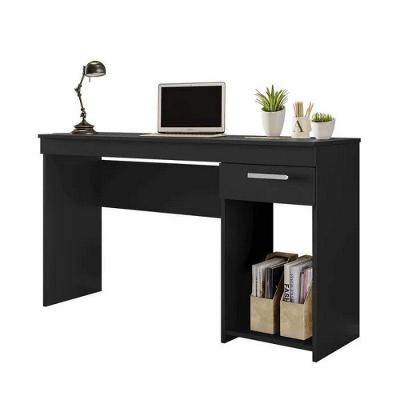Mesa De Escritorio E Notebook Preto