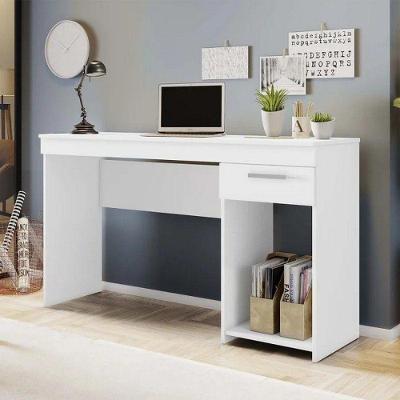 Mesa De Escritorio E Notebook Branca