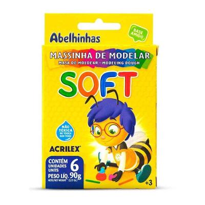 Massinha De Modelar Soft Com 6 Cores