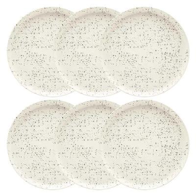 Conjunto De Pratos Rasos 06 Peças Flat Chuvisco Oxford