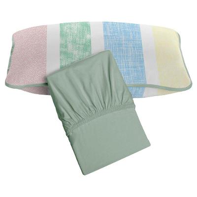 Jogo De Cama Tecebem Solteiro Malha 100% Algodão Mila 2 Peças Premium Verde