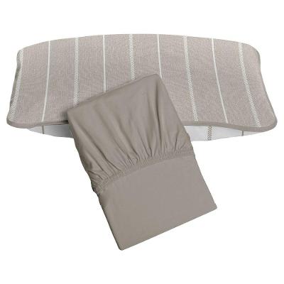 Jogo De Cama Tecebem Solteiro King Malha 100% Algodão Omar 2 Peças Premium Castanho