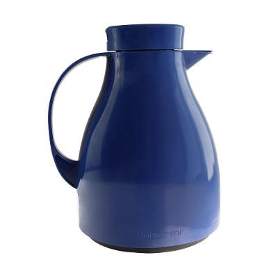 Garrafa Térmica Bule Com Gatilho 1,0 Litro Café Azul