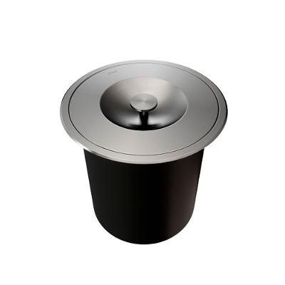 Lixeira Docol De Embutir 6l Redonda Aço Inox Escovado