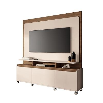 Home Estante Para Tv De Até 70 Polegadas 2 Portas E 1 Gaveta Mania Offwhite/castanho G26 Gran Belo