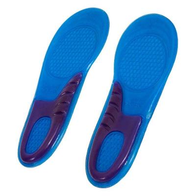 Par De Palmilhas De Gel Silicone DK Ortopédica Respirável Para Sapatos Azul Tamanho Único