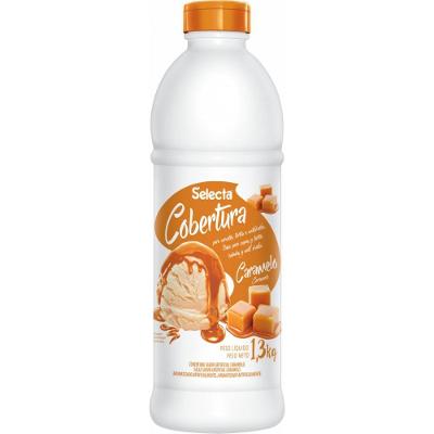 Cobertura Concentrado De Sorvete E Sobremesas Selecta 1,3kg - Caramelo