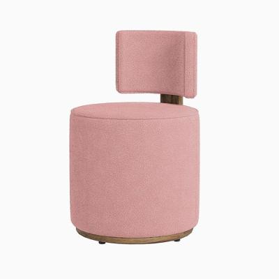Puff Margo Decorativo Orgânico Veludo - 7 Decor Rosa