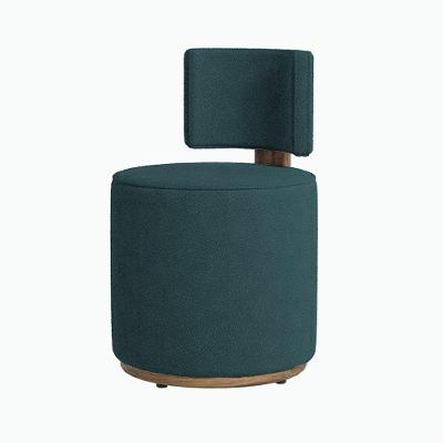 Puff Margo Decorativo Orgânico Veludo - 7 Decor Verde Escuro