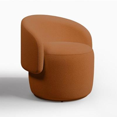 Poltrona Orgânica Beatriz Veludo Elegante - 7 Decor Terracota