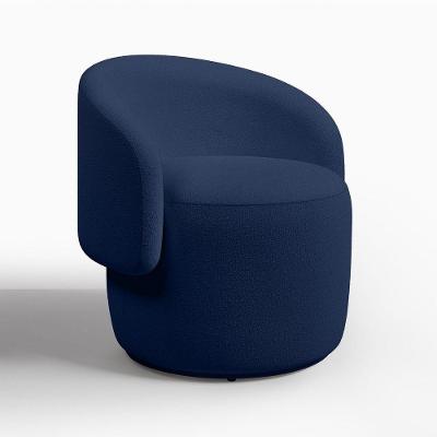 Poltrona Orgânica Beatriz Veludo Elegante - 7 Decor Azul Marinho
