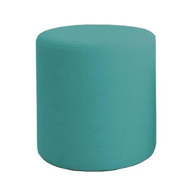 Puff Beca Cilindro Boucle Live - 7 Decor Azul Turquesa